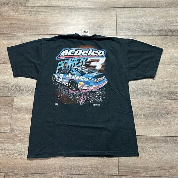 Vtg Dale Earnhardt Jr TShirt Pouring On The Power Double Sided 1998 Size XL - Picture 2 of 8